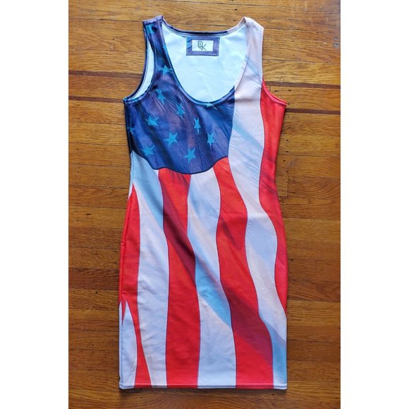 USA Flag Bodycon Dress - Picture 4 of 6